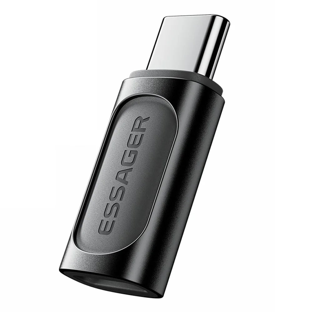 ESSAGER Type-C Male to 8-Pin Female Adapter 480Mbps Data Transmission Converter - 1