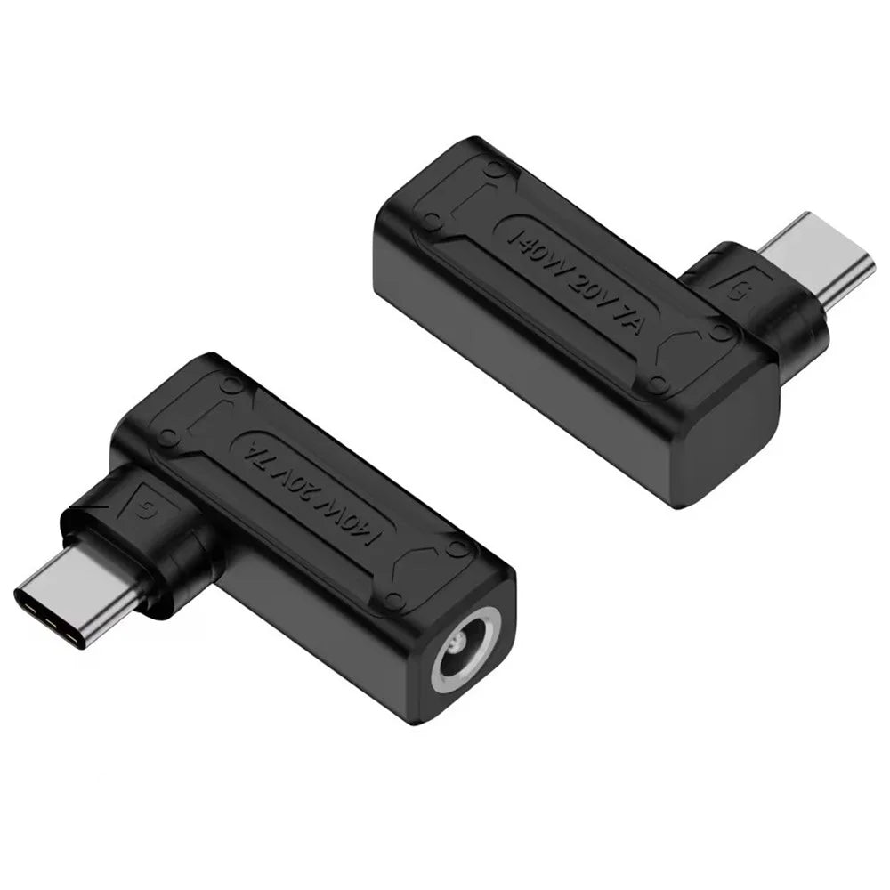 DC 5.5x2.1 Female to Type-C Male Mini Converter 140W Charging Adapter for Laptop - 1