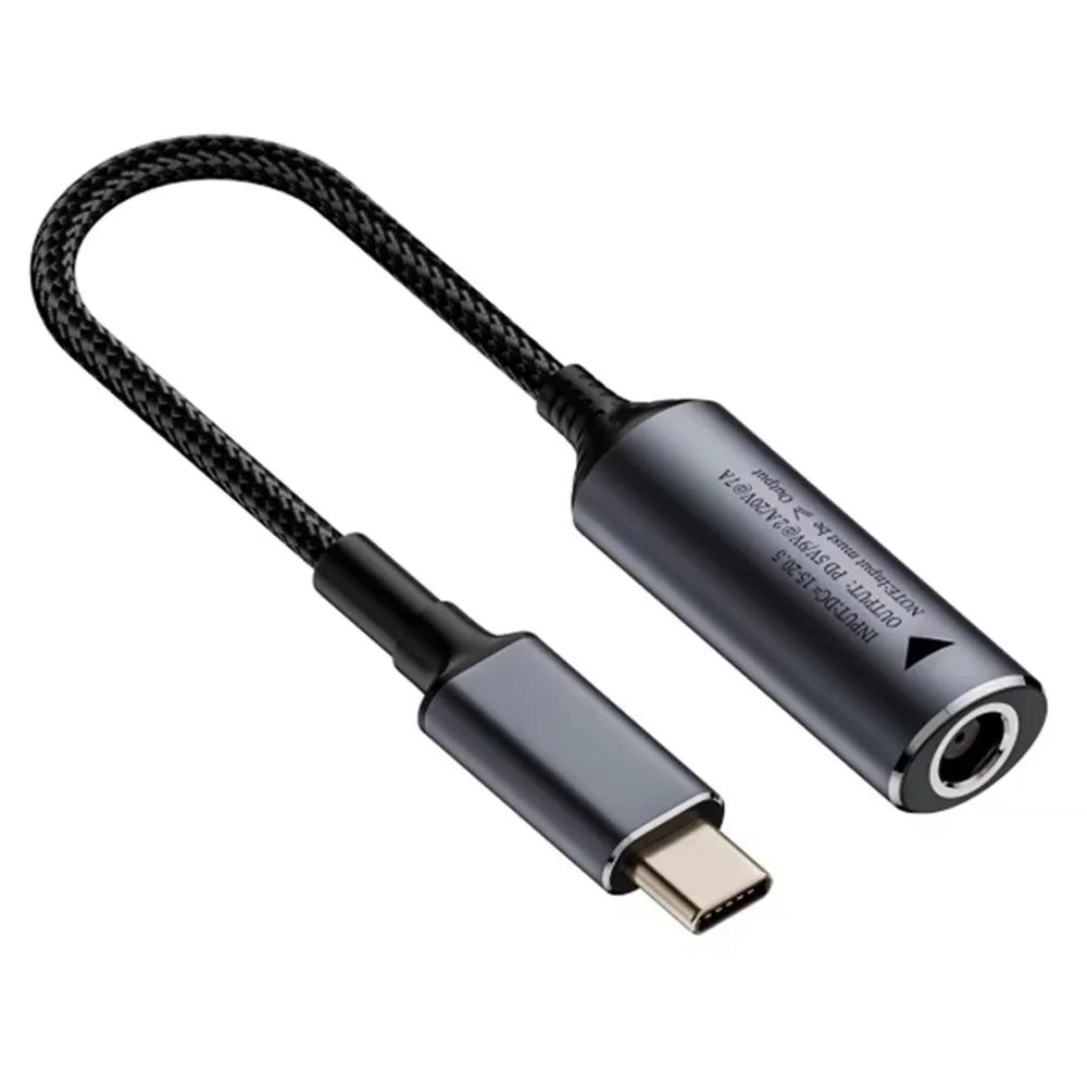 140W Fast Charging DC Charger Plug 7.9x0.9mm Female to Type-C Male Adapter - 1