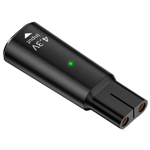 For Philips Shaver Hair Clipper Type-C to 4.3V Aluminum Alloy Charger Adapter - Black - 1