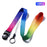 10Pcs / Pack Detachable Finger Ring Lanyard Rotating Buckle Mobile Phone Name Tag Neck Strap - Rainbow - 1
