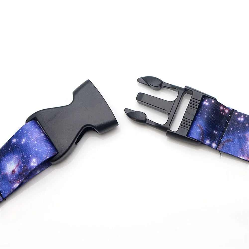 Starry Sky Detachable Lanyard Key Chain Holder Universal Phone Case Neck Strap for ID Card Badge - AL2385 - 2