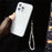 Phone Wrist Strap Lanyard Universal Hand Strap Square Rhinestones Decor, Length: 25cm - Crystal White - 2