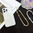 Phone Wrist Strap Lanyard Universal Hand Strap Square Rhinestones Decor, Length: 25cm - Crystal White - 4