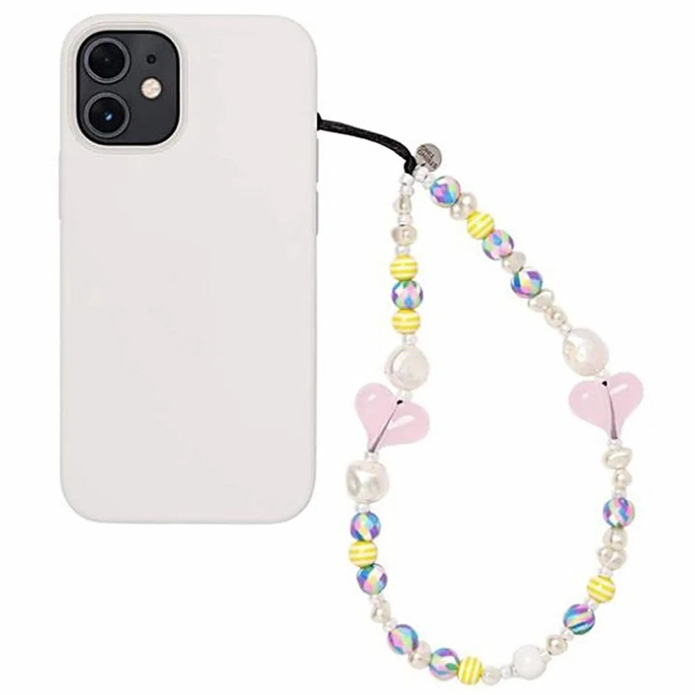 Beaded Phone Charms Key Chain Anti-Lost Phone Lanyard Wrist Strap, Length: 16cm+5cm - SZ-A210004C - 4