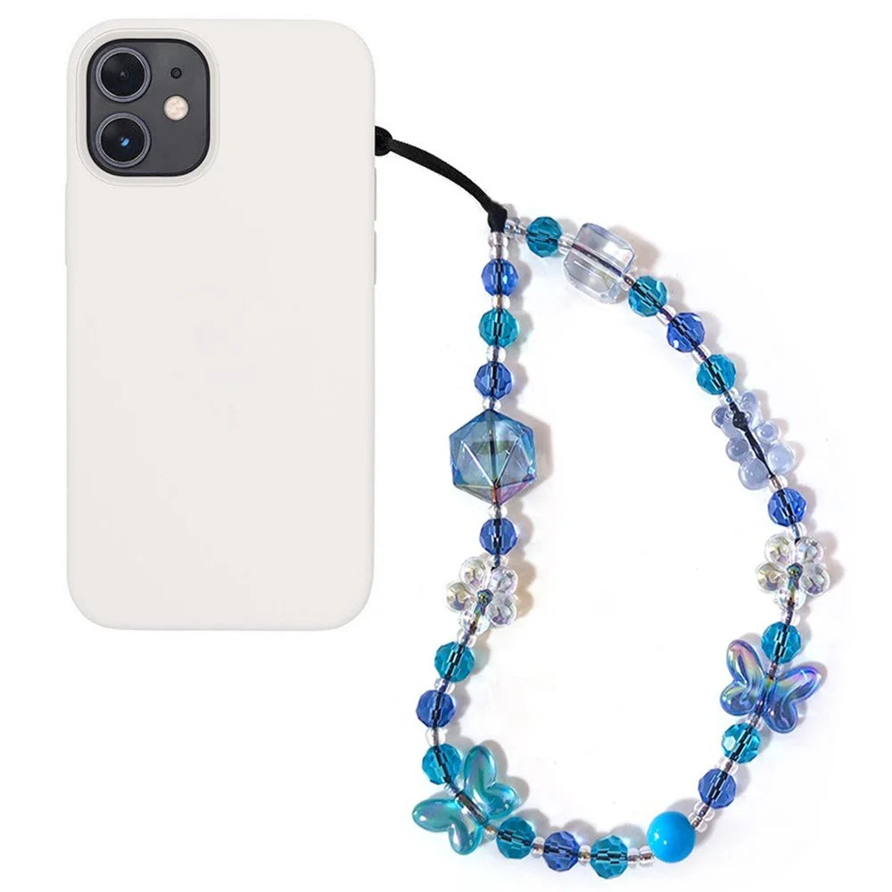 Beaded Phone Charm Strap Detachable Phone Anti-Lost Chain, Length: 16cm+5cm - SJ-A240005A - 1