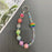 Beaded Phone Charm Bracelet Strap 26cm Detachable Lanyard with Tether Tab - 3