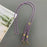 6mm Thick Nylon Phone Lanyard Dual-Side Adjustable Crossbody Strap with Tether Tab, Total Length: 150cm - Blue+Purple+Orange - 1