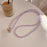 Universal Phone Lanyard 120cm Beaded Cell Phone Chain Crossbody Strap Anti-Theft with Tether Tab - Purple - 1