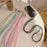 Universal Phone Lanyard 120cm Beaded Cell Phone Chain Crossbody Strap Anti-Theft with Tether Tab - Purple - 2