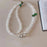 Phone Chain Crossbody Strap 120cm Heart Transparent Beaded Shoulder Lanyard with Tether Tab - Dark Green - 1