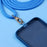 Phone Lanyard Universal Crossbody 6mm Thick Polyester Adjustable Strap with Tether Tab, Total Length: 148cm - Black - 3