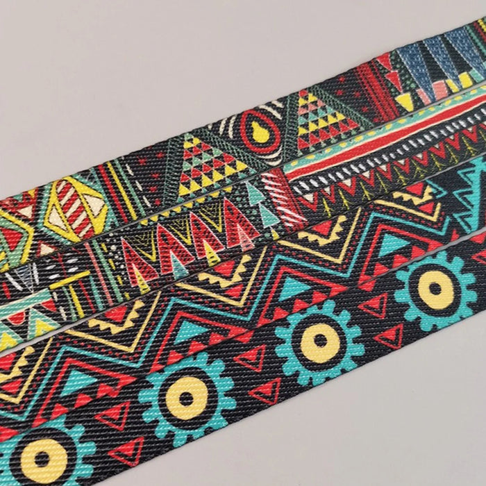 Crossbody Phone Lanyard Ethnic Style Nylon Phone Strap with Tether Tab + Hanging Ropes, Total Length: 120cm - BG Runway - 4