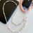 Beaded Chain Shoulder Crossbody Lanyard 1.2m Pearl Decor Neck Phone Charm with Tether Tab - 2