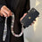 Beaded Chain Shoulder Crossbody Lanyard 1.2m Pearl Decor Neck Phone Charm with Tether Tab - 5