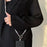 Beaded Chain Shoulder Crossbody Lanyard 1.2m Pearl Decor Neck Phone Charm with Tether Tab - 7