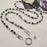 Retro Flower Beaded Cell Phone Chain Crossbody Strap 120cm Neck Strap with Tether Tab - 2