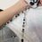Retro Flower Beaded Cell Phone Chain Crossbody Strap 120cm Neck Strap with Tether Tab - 3