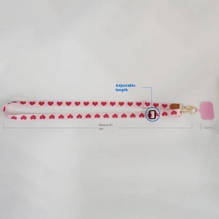 Crossbody Cell Phone Strap Universal Adjustable Phone Lanyard with Tether Tab, Folded Length: 61cm - Orange Circular Pattern - 4