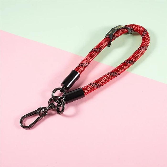 30cm Thickened Lanyard Hand Wrist Strap for Phone, USB Flash Drive, Keychain, ID Name Tag - Red - 6