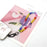 Phone Charms Strap Acrylic Beaded Wrist Strap for Phone Case with Tether Tab, Total Length: 30cm - Rainbow Candy - 3