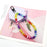 Phone Charms Strap Acrylic Beaded Wrist Strap for Phone Case with Tether Tab, Total Length: 30cm - Rainbow Candy - 4