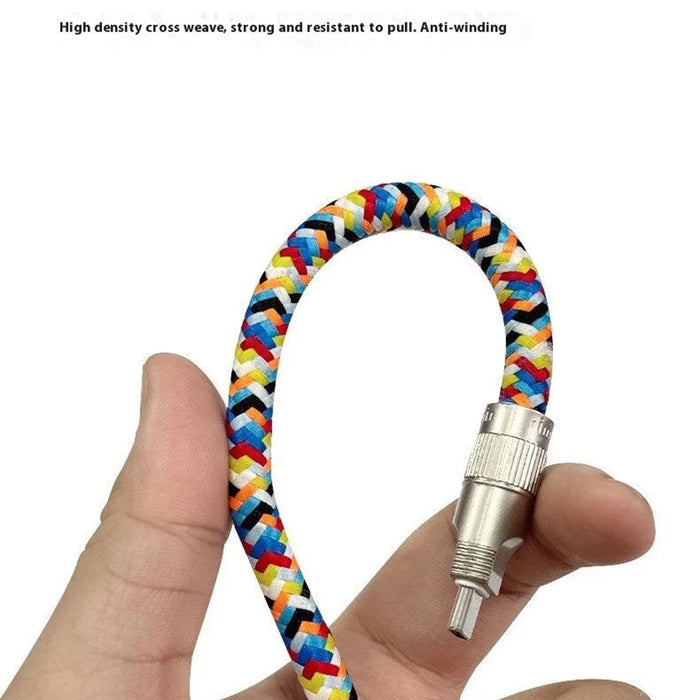 120cm 2 in 1 Phone Strap Type-C to Type-C 60W Rechargeable Phone Lanyard Charging Cable - 5