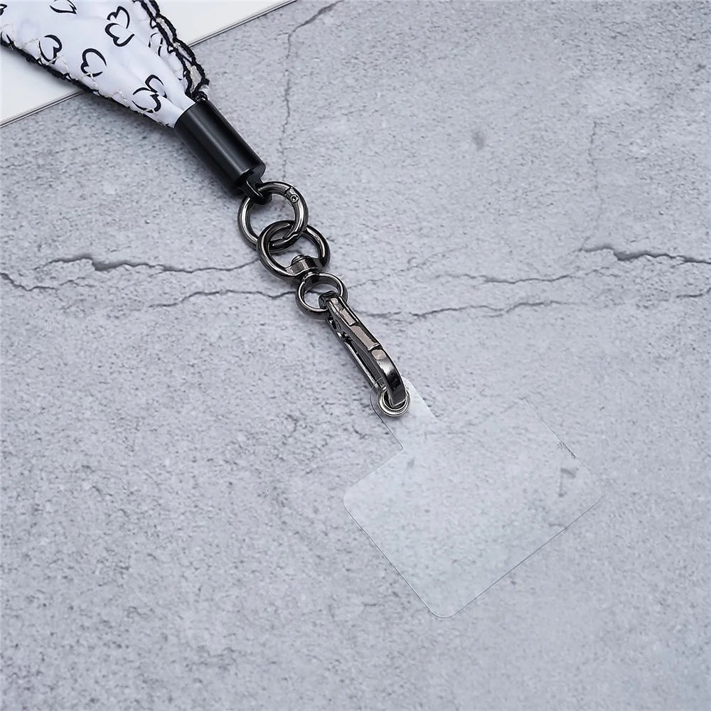 Scarves Phone Strap Crossbody Phone Lanyard Strap Neck Strap with Patch for Smartphones Mobile - Style A - 4
