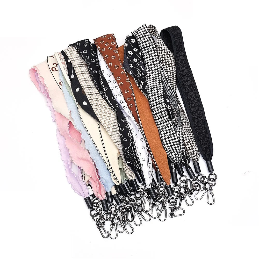 Scarves Phone Strap Crossbody Phone Lanyard Strap Neck Strap with Patch for Smartphones Mobile - Style A - 7