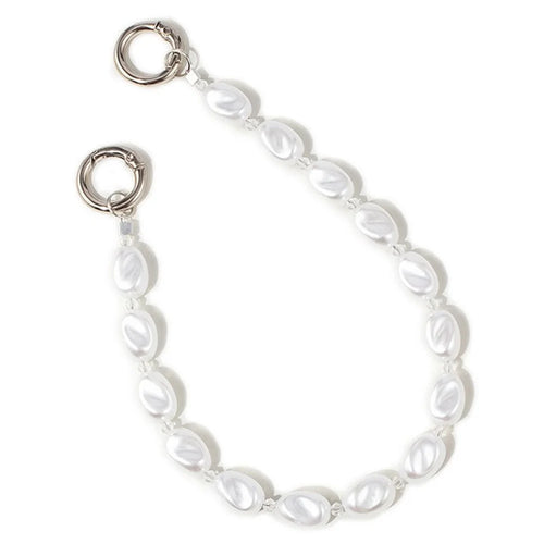 Phone Lanyard Wrist Strap Faux Pearl Cell Phone Charms Chain Wristlet, Total Length: 31cm - 1