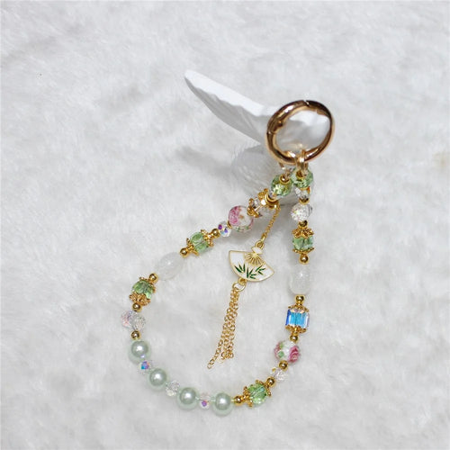 Cell Phone Lanyard 26cm Auspicious Bead Phone Chain Wrist Strap - Type G - 1