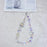 Cell Phone Lanyard 30cm Lantern Water Drop Beads Charm Phone Chain Wrist Strap - White - 1
