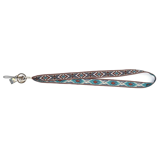 Ethnic Style Phone Strap ID Lanyard Cell Phone Anti-lost Neck Hanging Rope Wrist Chains Camera Lanyard - Dark Brown - 1