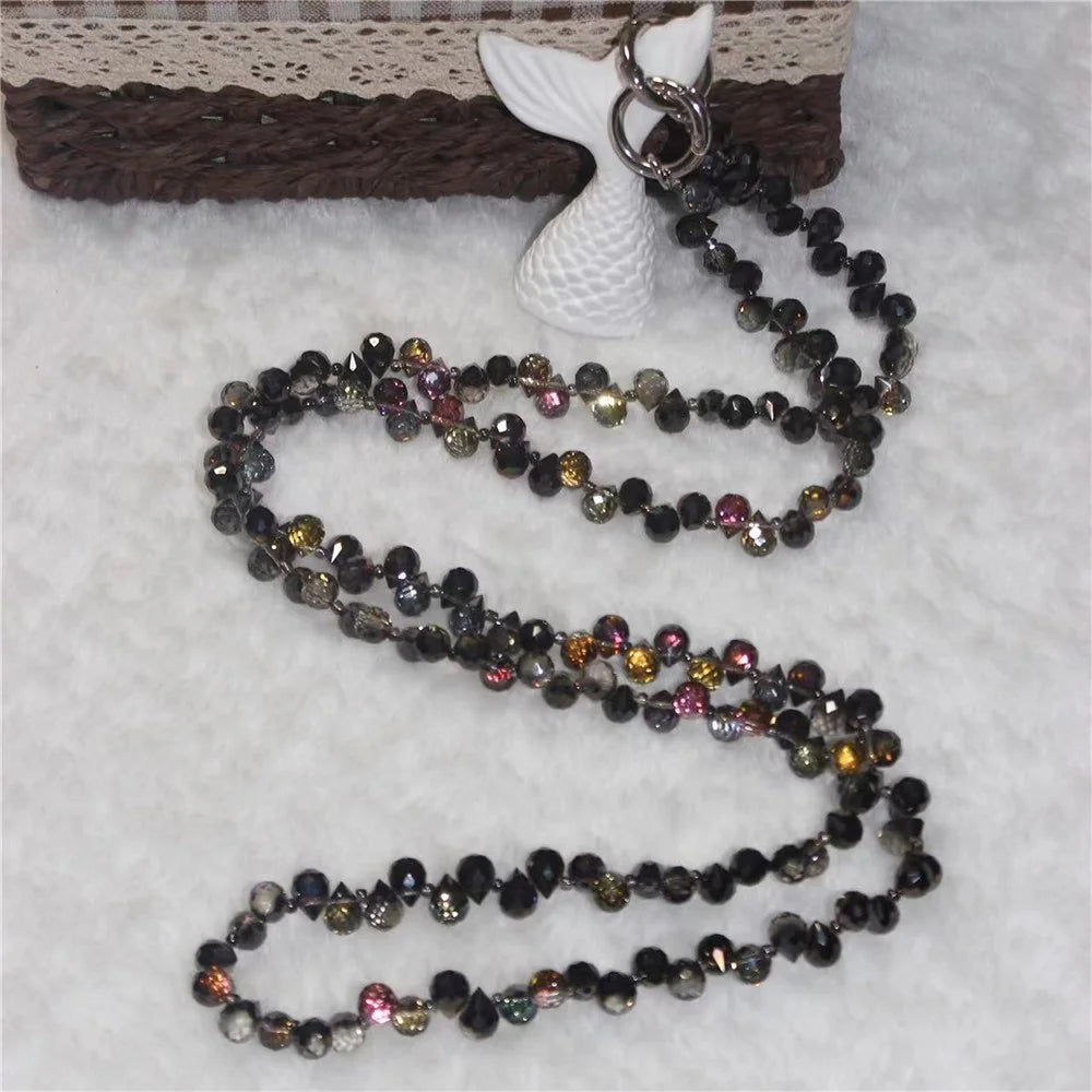 Phone Strap Strawberry Crystal Beads Necklace Crossbody Neck Lanyard with Tether Tab, Total Length: 120cm - Style 1 - 2