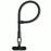 7mm Adjustable Wrist Strap Polyester Phone Lanyard with Tether Tab - Black - 1