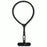 7mm Adjustable Ring Wrist Strap Polyester Phone Lanyard with Tether Tab - Black - 1