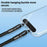 30cm Double Buckle Wrist Strap with Tether Tab, Anti-Loss Drop Protection Cell Phone Lanyard - Black - 2