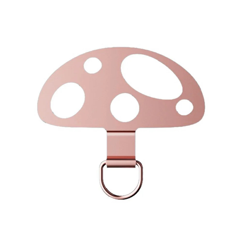 5-Pack Metal Phone Tether Tab Mushroom-Shaped Phone Lanyard Patch Phone Strap Replacement Part - 2