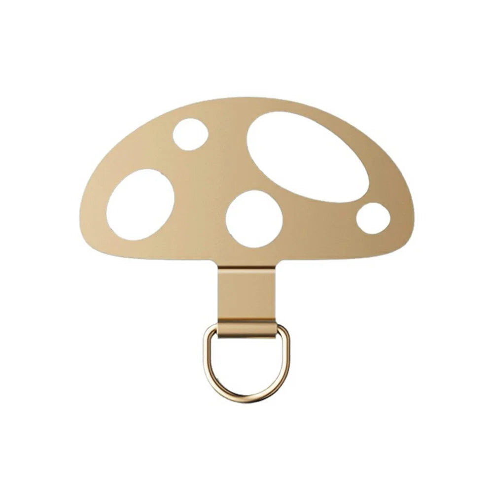 5-Pack Metal Phone Tether Tab Mushroom-Shaped Phone Lanyard Patch Phone Strap Replacement Part - 3