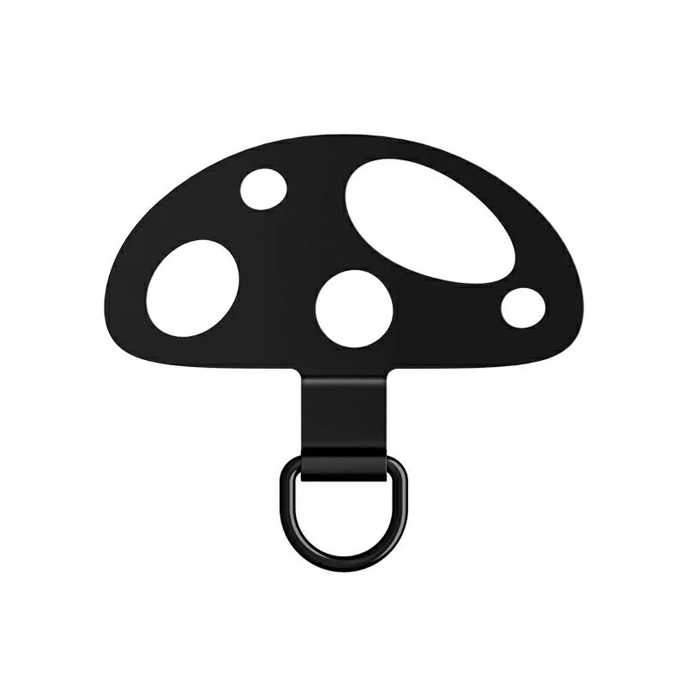 5-Pack Metal Phone Tether Tab Mushroom-Shaped Phone Lanyard Patch Phone Strap Replacement Part - 5