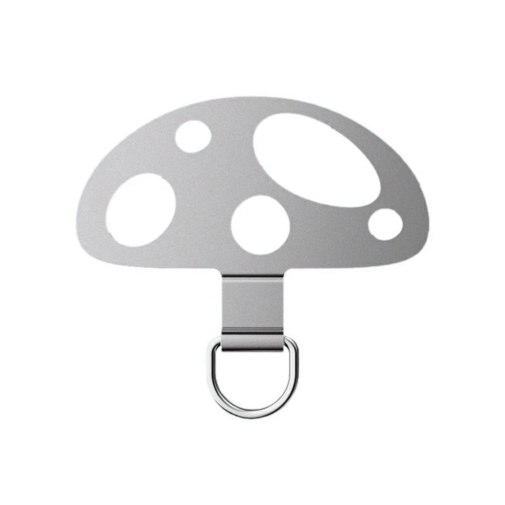 5-Pack Metal Phone Tether Tab Mushroom-Shaped Phone Lanyard Patch Phone Strap Replacement Part - 6