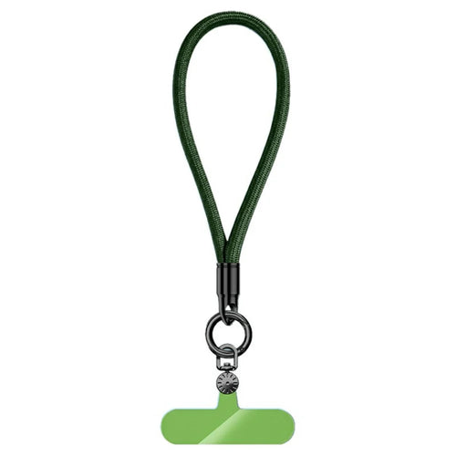 7mm Phone Lanyard Rotating Watch Dial Shape Phone Wrist Straps with Tether Tab - Blackish Green - 1