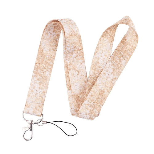 Universal Phone Strap Marble Pattern ID Badge Holder Lanyard Cell Phone Neck Hanging Rope - AL593-7 - 1