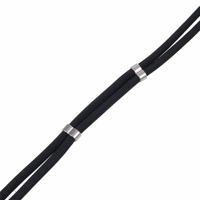 Crossbody Phone Lanyard Adjustable Silver Buckle Nylon Phone Strap with Tether Tab, Total Length: 140cm - Style A - 4