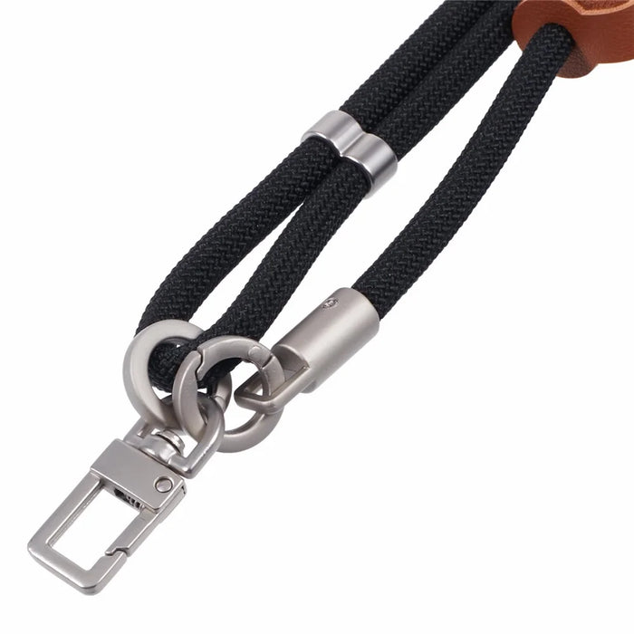 Crossbody Phone Lanyard Adjustable Silver Buckle Nylon Phone Strap with Tether Tab, Total Length: 140cm - Style A - 5