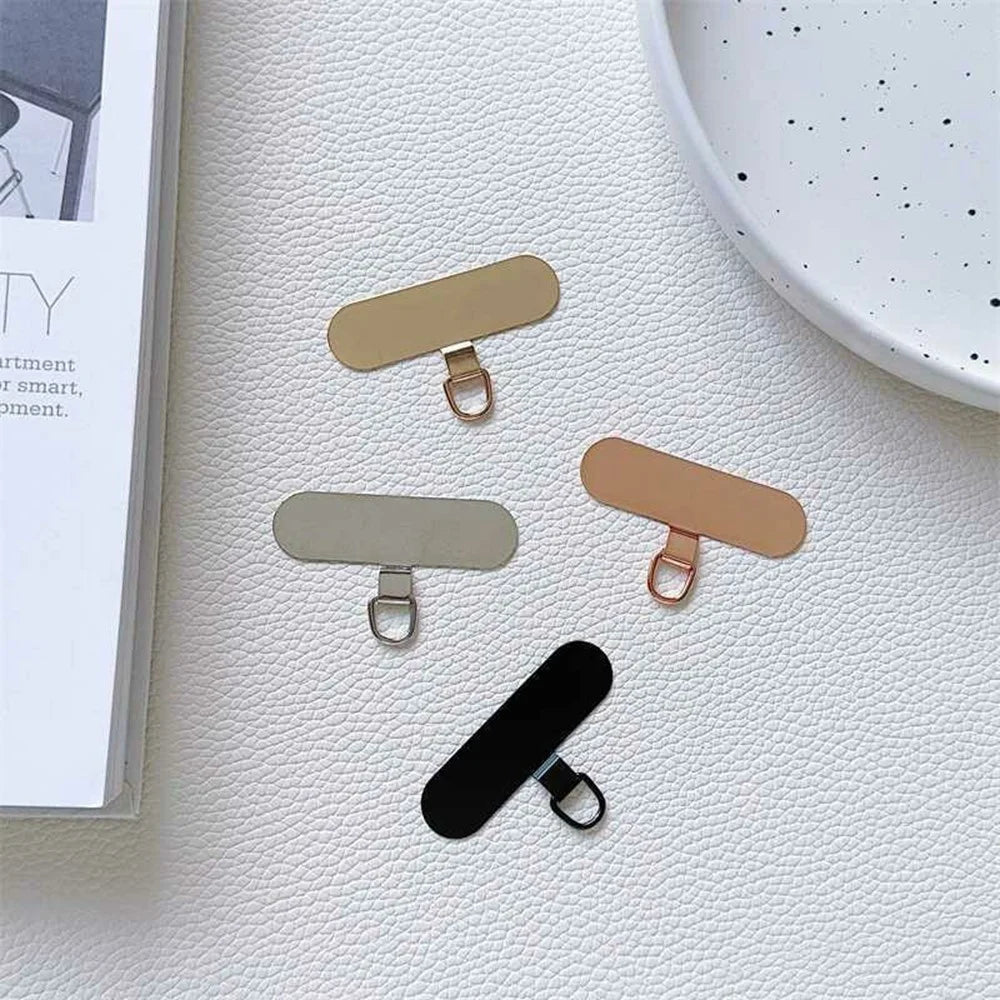Ultra Thin Phone Tether Tabs for Phone Case Metal Safety Patch - Gold - 5