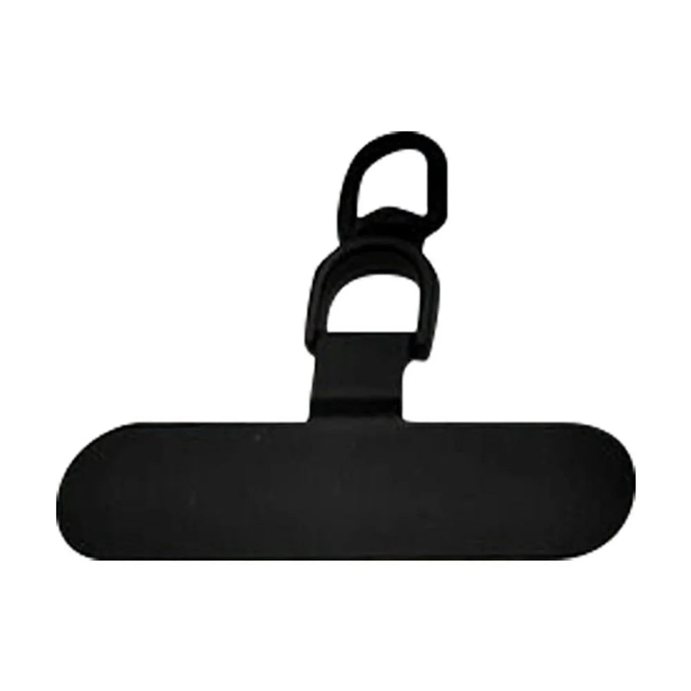 Metal Oval Phone Tether Tab 360° Rotatable Metal Hook Phone Strap Replacement Part - Black - 1