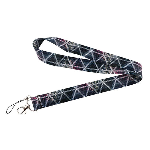 Geometry Triangle Pattern Phone Lanyard Universal Cell Phone Nylon Neck Strap ID Badge Holder Hanging Rope - AL330-2 - 1