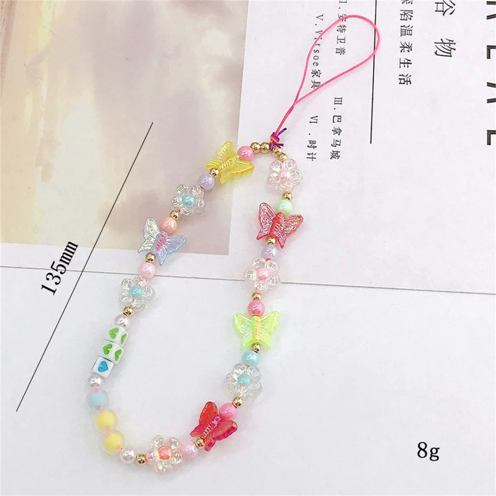 Phone Charms Beaded Phone Strap Cell Phone Pendants Decor - K3307 - 2