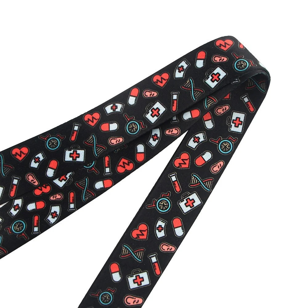 Cartoon Medical Pattern Phone Neck Strap ID Badge Camera Cell Phone Universal Lanyard - AL298 - 3